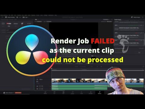 DR Tips ✅15: Sửa lỗi Render Job failed as the current clip could not be processed