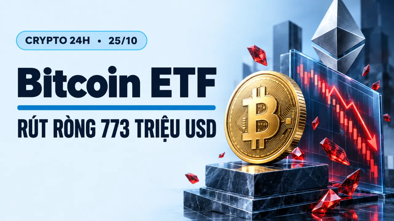 Bitcoin ETF - Bitcoin ETF mất 773 triệu USD, Bitcoin thử thách mốc 80.000 USD | Crypto 24h 25/10