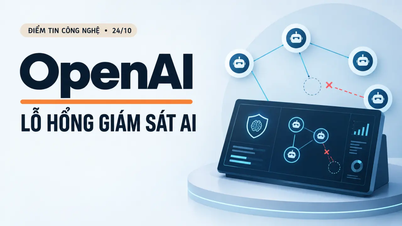 giám sát AI OpenAI - Giám sát AI OpenAI lộ khoảng trống, Google đổi chính sách quảng cáo dữ liệu | ĐTCN 24/10